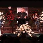 Greg Daulton, lead pastor at Mount Rainier Christian Center, led Kione Gills memorial and viewing service on Sept. 17. The service was recorded, and the Enumclaw School District has produced a video with clips from the service to promote the upcoming suicide prevention event. Image courtesy Enumclaw School District