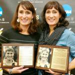 Buckley resident Corie Roberts, right, and sister Jenni were inducted Friday into the PLU Hall of Fame. Submitted photo