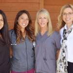 The staff at Rainier Laser and Aesthetics Center includes, from left, April Gallagher, Kelsey Isbell, Debbie Melby and Dr. Holly Dickson.