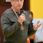 Bill Hawk was inducted Friday night into the EHS Athletic Hall of Fame. Photo by Kevin Hanson