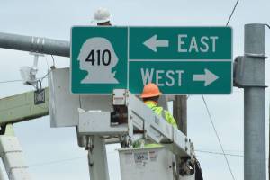 Winter weather brings another delay to Buckley light project