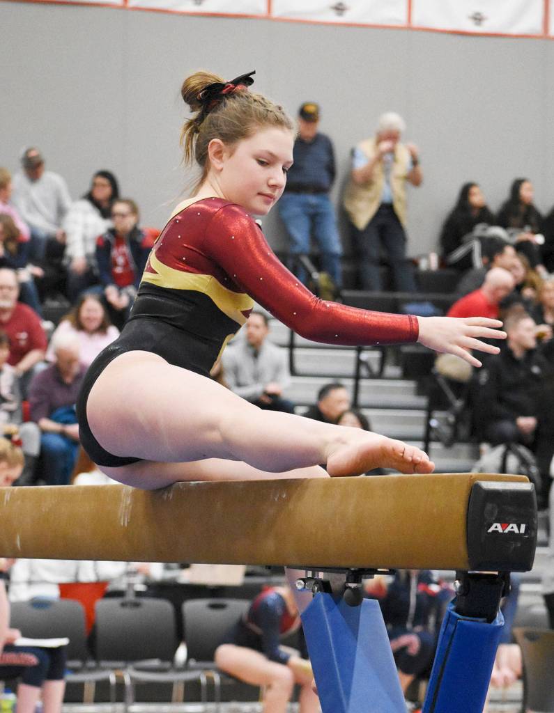 White River leads local contingent at state gymnastics