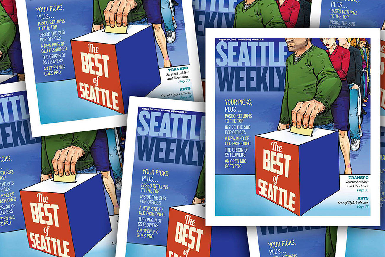One of Seattle Weeklys Best of Seattle issues from Aug. 2016.