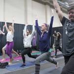 A yoga class from the 2018 Samsarafest event. Photo by Ray Miller-Still