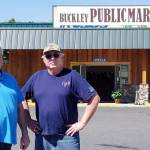 The Buckley Public Market, now open on state Route 410, is the creation of David Wells (left) and David Bubba Johnson. Submitted photo