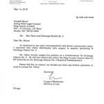 Kenneth Olson, one of the two commissioners for Drainage District 5, resigned his seat on May 14 after several investigations have started examining Allan Thomas, the other commissioner, for stealing taxpayer money and ignoring election laws. A larger image of the letter is below. Image courtesy King County