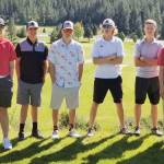 The EHS boys finished eighth in the Class 4A tourney, From left are coach Dave Weston, Jaeger Christian, Wyatt Bort, Tristen Nichols, Colton Willson, Cameron Serba, Ty Albrecht, and coach Tony Binetti. Submitted photo