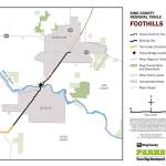 As soon as the Enumclaw and Buckley side of the Foothills Trail meets the White River, a new bridge will be constructed with county and state funds. Image courtesy King County