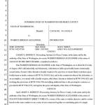 Charging papers for Warren H. Alexander, 78. Documents courtesy Pierce County Prosecuting Attorneys Office
