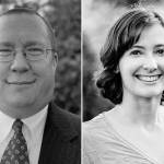 Black Diamond Councilman Chris Wisnoski and challenger Kristiana de Leon.