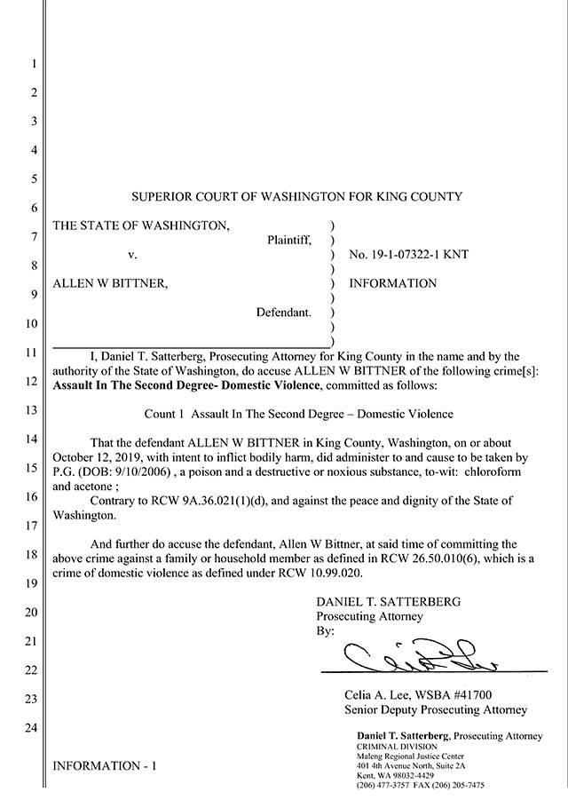 The entire complaint against Allen Bittner can be viewed at https://www.scribd.com/document/437942233/Allen-Bittner-complaint.