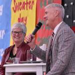 Nancy Merrills accomplishments were noted by Superintendent Mike Nelson. Photo by Kevin Hanson