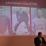 Photos of the late John Garnero were shown during White River High Schools first Athletic Hall of Fame presentation on Friday, Jan. 17. Photo by Kevin Hanson