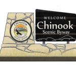 Folks leaving Enumclaw on state Route 410 toward Greenwater can expect to see this sign welcoming them to the Chinook Scenic Byway, after funds for the sign are secured. Contributed image