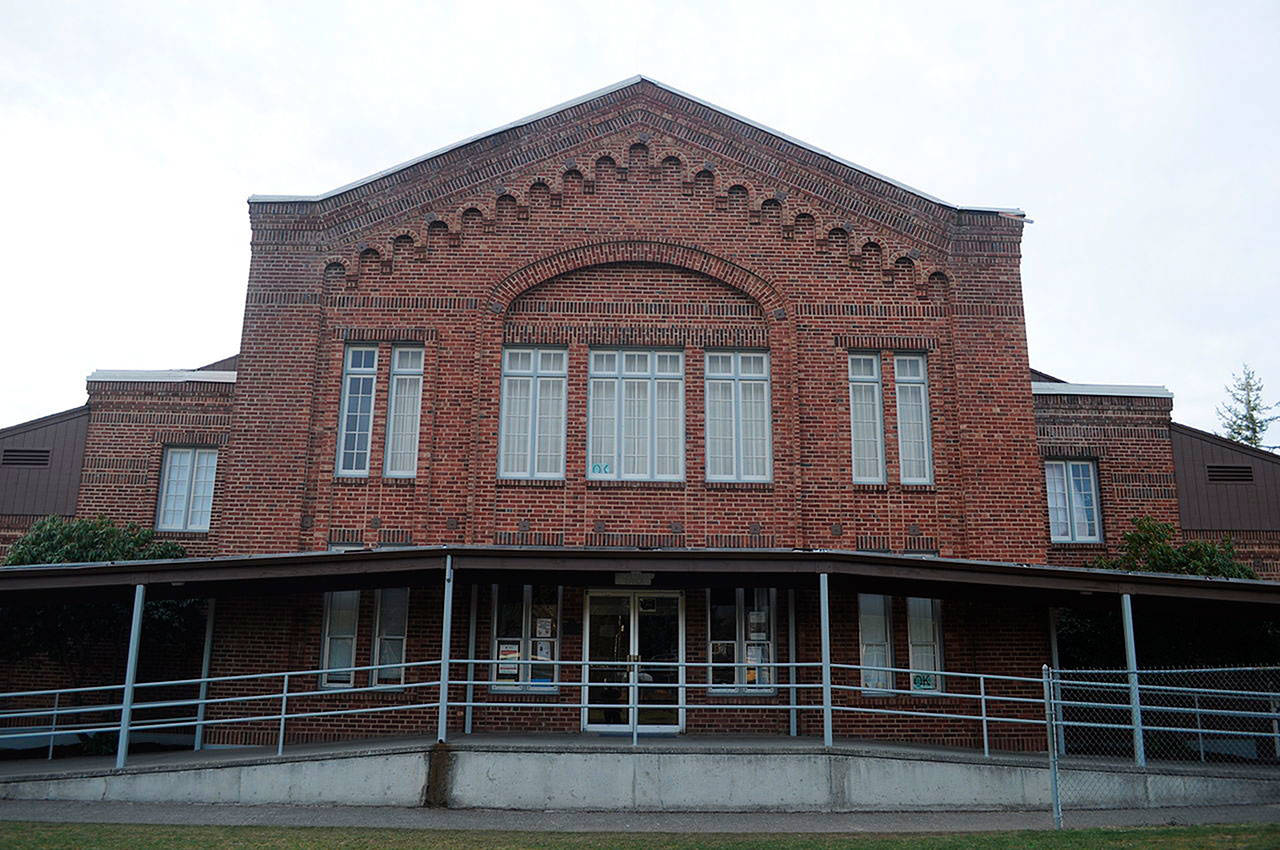 The Carbonado school was founded in 1878. Currently, this building houses pre-K through 8 grade, plus the disitricts administration. Photo courtesy Joe Mabel