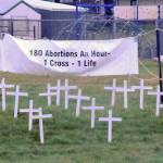 Human Life of Enumclaw was behind a very-visible display at the intersection of Warner Avenue and state Route 410. Photo by Kevin Hanson