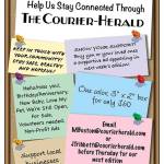 If youd like to send a message to a loved one, or show appreciation for first responders and healthcare workers, email the Courier-Herald by this Thursday, April 23.