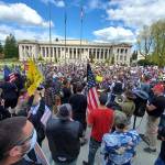 Black Diamond council members attend stay-at-home order protest