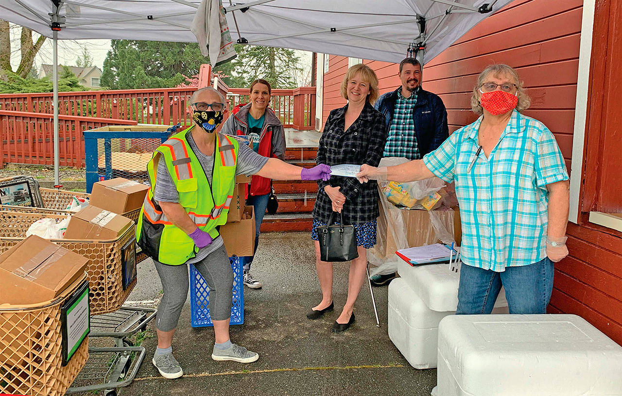 Pictured in the back is WREA Treasurer Amanda Burbank, President Kristen Montieth, and Vice President Dameon Marlow; pictured in front is Jolene Meyers and Donna Garland. Courtesy photo