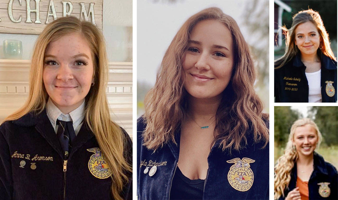 Anna Aronson, Kayla Richardson, Michaela Schulz, and Leah Perry. Submitted photos