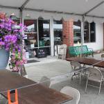 These streateries are all along Cole Street in Enucmlaw, as well as in closed off portions of Myrtle Avenue, Initial Avenue, and Wells Street. Photo by Ray Miller-Still