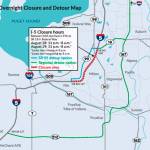 Closure and detour routes for I-5 overnight Aug. 28-30 between Fife and Federal Way. COURTESY GRAPHIC, state DOT