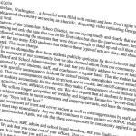 Four students at EHS, leaders of the Associated Student Body, wrote this letter to school administration following a fellow student mocking the murder of George Floyd. The full letter can be read below.