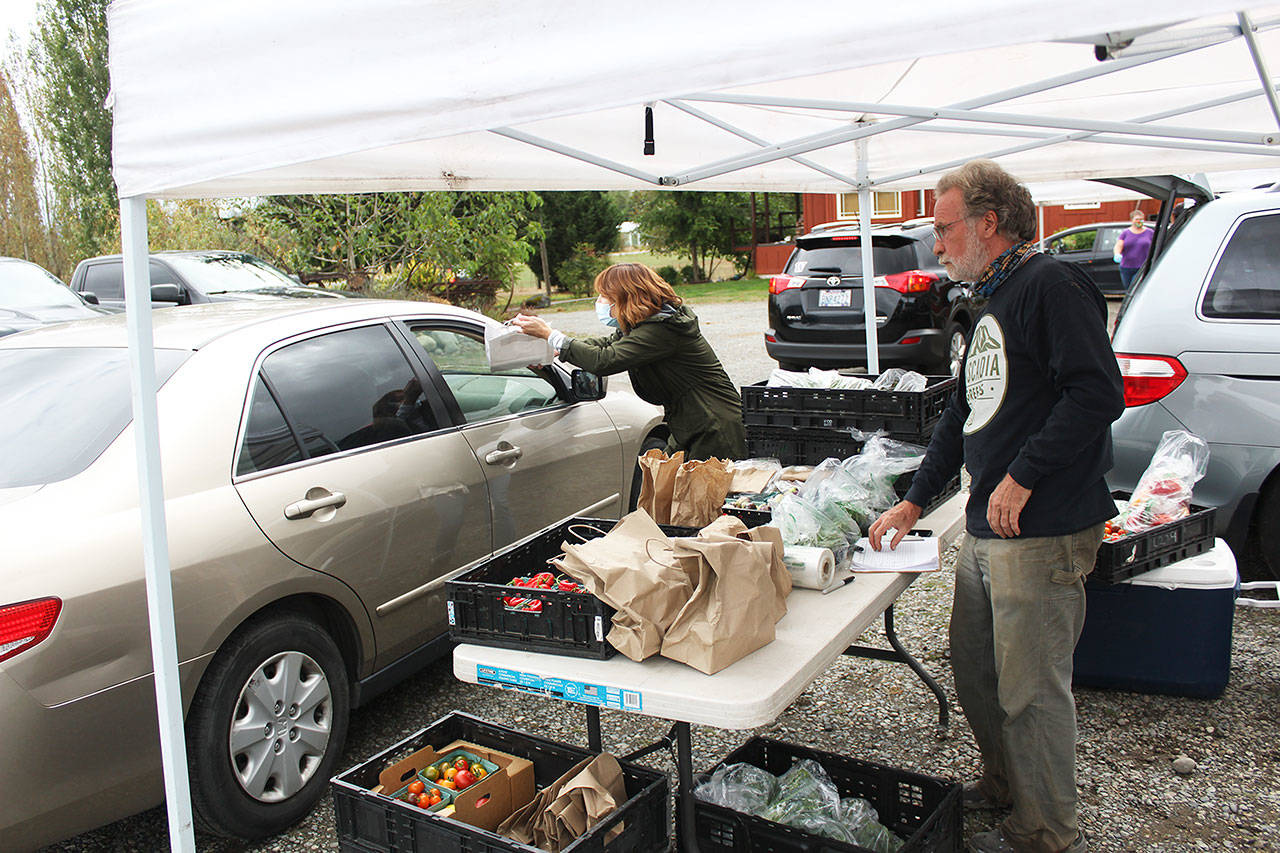 Photo by Ray Miller-StillPictured is Robin Hones of Cascadia Greens and Tanya Wilbanks from The Bakers Cookie, based in Buckley.