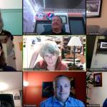 Bernie O'Donnell, bottom right, is the new Black Diamond Councilmember on the block. Screenshot