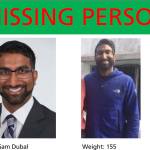 Sam Dubal was reported missing Oct. 12.