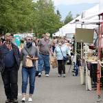 Due to COVID-19, only 24 people were allowed in at the Enumclaw Plateau Farmer's Market at a time this year. Still, more than 4,000 decided to shop at the market between June and September 2020. Photo by Ray Miller-Still
