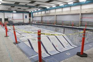 The Enumclaw pool won’t be filled for several months more, as extra repairs need to be done first.  Photo by Ray Miller-Still