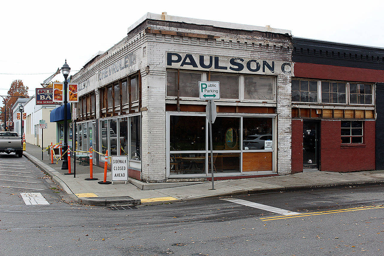 Not only was the vehicle storage small but the building itself was small, said Alan Gamblin of the old building that housed Paulsons Chevrolet, before Gamblins father bought the dealership. You could put three cars on the showroom if you used a floor jack to move them around. Photo by Ray Miller-Still