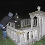 Cascadia Paranormal Investigations came to Black Diamond for their first-ever ghost hunt on Oct. 24. Photo by Ray Miller-Still