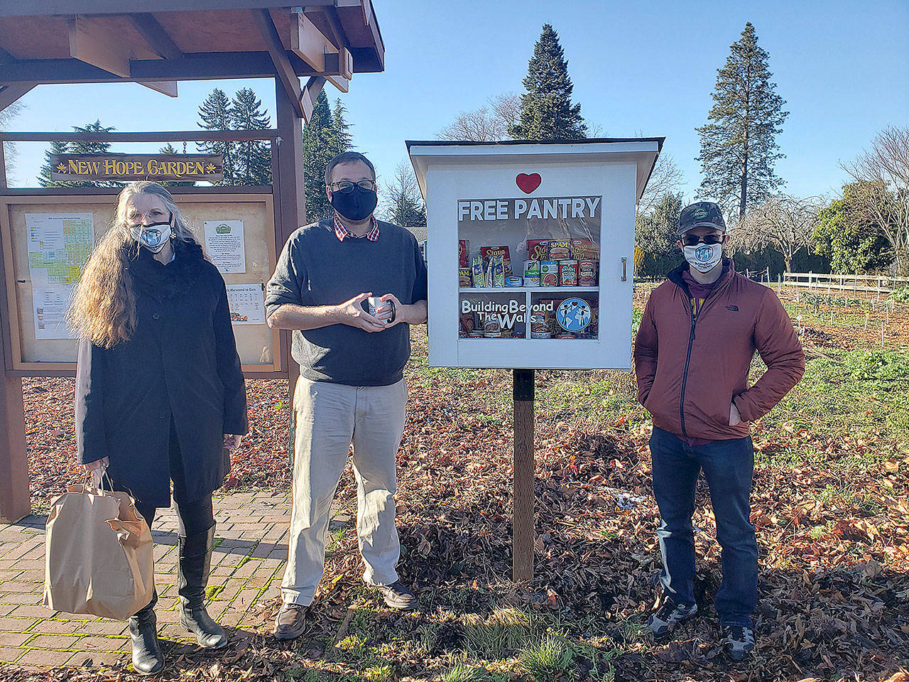 Photo by Ray Miller-Still
Pictured is Building Beyond the Walls founder Sue Hart, Hope Lutheran Pastor Keith Marshall, and BBtW Board Director David McArtor.