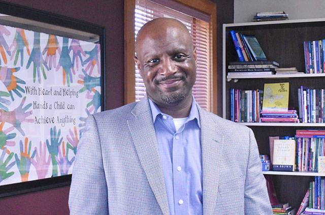 Dr. Shaun Carey took the reigns at the Enumclaw School District July 1. Photo by Kevin Hanson