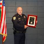 The city had a small celebration for former Buckley Police Chief Jim Arsanto on June 30, 2020, his last day, having been an officer of the law since 1987. Image courtesy Assistant Chief Mike Northam