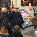 Enumclaw Music owner David Bozich welcoming music students into the practice room. Photo by Ray Miller-Still
