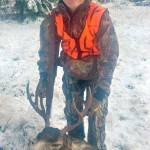 Ryder Curtis and his first deer. Contributed photo