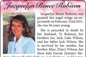 Obit for Jacquelyn Robison