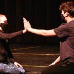 Cast members have been rehearsing for their upcoming virtual performance of "Alone, Together." Among those taking part are Jasmine Dumontet and Mateo Cuadros, who perform a dance number from the scene "But Here I Am." Photo by Kevin Hanson