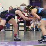 Buckleys Payton Stroud, left, competes during the national collegiate championships. Photo courtesy McKendree University Athletics