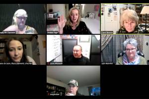 New Council members Debbie Page and Leih Mulvihill were sworn in during the April 1 meeting of the Black Diamond City Council. Screenshot