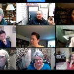 The Black Diamond City Council and city staff during their April 8 workshop meeting. Screenshot