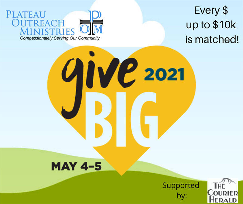 On May 4 & 5, participate in the 2021 GiveBig Fundraiser – for every $ donated up to $10k is matched!