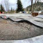 A photo of the in-progress skatepark, obtained with permission from John Hillding