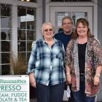 From left to right: Peggy Wenham, Toby Wenham and Sheree Schmidt stand for a picture outside Sweet Necessities on Griffin Avenue. Photo by Alex Bruell