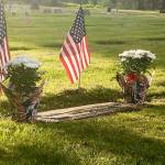 Boy Scout Troop 557 visited the Buckley Cemetery May 25 and placed flags on veterans graves in preparation for Memorial Day 2018. AUSTYN YOUNG CONTRIBUTED PHOTO