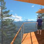 A rendering of what the future Mount Peak fire lookout would look like. Courtesy image