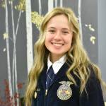 Alyxandra Bozeman, a senior at White River High, will serve as state FFA president for the next year. Photo by Kevin Hanson